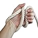 Rope Dog Leash- Rope Leash- Dog Rope Leash- Rope Leashes for Dogs- Heavy Duty Dog Leash- Dog Leashes for Medium Dogs Large Dogs- White Dog Wedding Leash- 5 ft- Durable Cotton and Comfortable