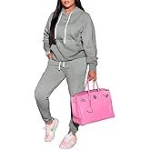 PINSV Sweatsuits Women 2 Piece Outfits Casual Jogging Suits Long Sleeve Hoodie Sweatpants Tracksuits Sets