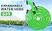 Jundy 50ft Water Hose, Expandable Garden Hose, Flexible Expanding Pressure Water Hose with 7 Functional Spray Nozzles, Double Layer Latex Core, Extra Strength Fabric,for Your Watering Needs(Green)