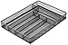 Halter Silverware Tray, Cutlery Tray, Flatware Tray Organizer, Steel Mesh Silverware Organizer, Kitchen Utensil Drawer Organizer with Non Slip Base, Cutlery Organizer in Drawer, Set of 2 (Large)