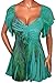 FUNFASH PLUS SIZE JADE GREEN PEACOCK EMPIRE WAIST WOMENS PLUS SIZE TOP SHIRT NEW