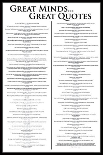 Great Minds ( Great Quotes) Poster 24x36