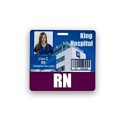 RN Purple Badge Buddy Horizontal w/Height & Weight