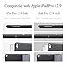 Maxace Pro 12.9 Case Compatible Apple iPad Pro 12.9-Inch (2015 & 2017 Model), iPad Pro 12.9 Case Stand Folio Cover with Multiple Viewing Angles, Auto Sleep/Wake, with Apple Pencil Holder - Gray