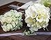 HoveBeaty Calla Lily Bridal Wedding Festival Decor Bouquet Real Touch Latex Flower Bouquet Pack of 20 (Yellow-White)
