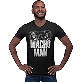 Macho Man Wrestler Ooold School Purple Adult T-Shirt Tee
