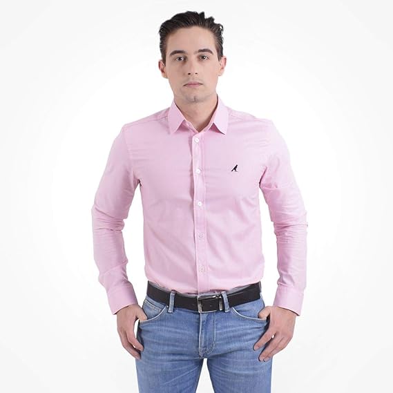 camisas social rosa masculina