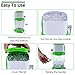 [UPGRADED] Ice Crusher Shaver Manual Hand Crank Ice Grinder for Fine or Coarse Pieces - Ice Treats or Slushy Desserts Large 50 OZ Bucket Shaved Ice Treats or Slushy Desserts 304 Stainless Steel Blade