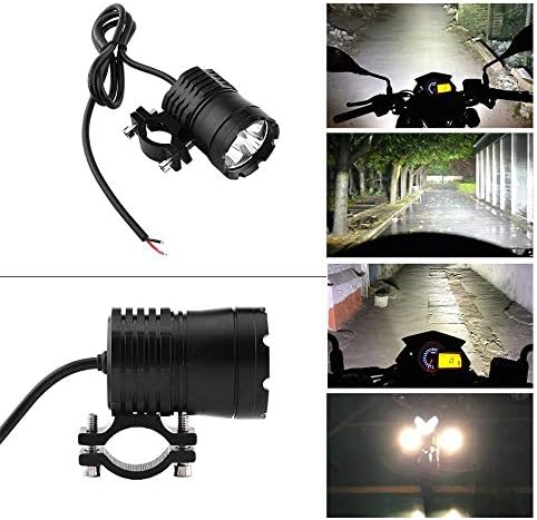 45W Universal Motorbike Headlights Ultra-bright Waterproof Motorcycle Fog Lights LED Auxiliary Driving Lamp Front Spotlight