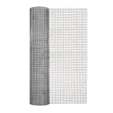 Garden Zone 48 Inches x 100 Feet - 1/2-Inch Openings, 19 Gauge - Galvanized Rolled Hardware Cloth - For Fencing Around Chicken Coop, Run, and Gardens