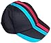 N'Ice Caps Boys and Girls Black Baseball Cap with Red and Blue Stripes