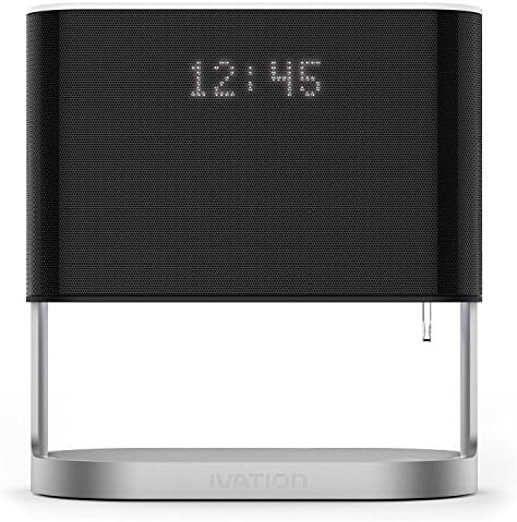 Ivation Bedside Lamp with Alarm Clock and USB Charger Port