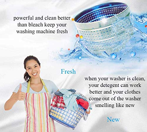 Solid Washing Machine Cleaner, Gutyepe Washer Decontamination Cleaning Detergent Effervescent Tablet - Washing Machine Cleaner Descaler Deep Remover Deodorant - Thumbnail 4