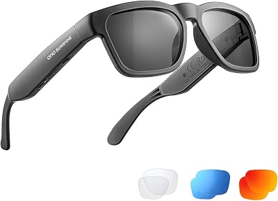 OhO Open Ear Smart Glasses, UV400 Z87.1 Lightweight Bluetooth Sunglasses