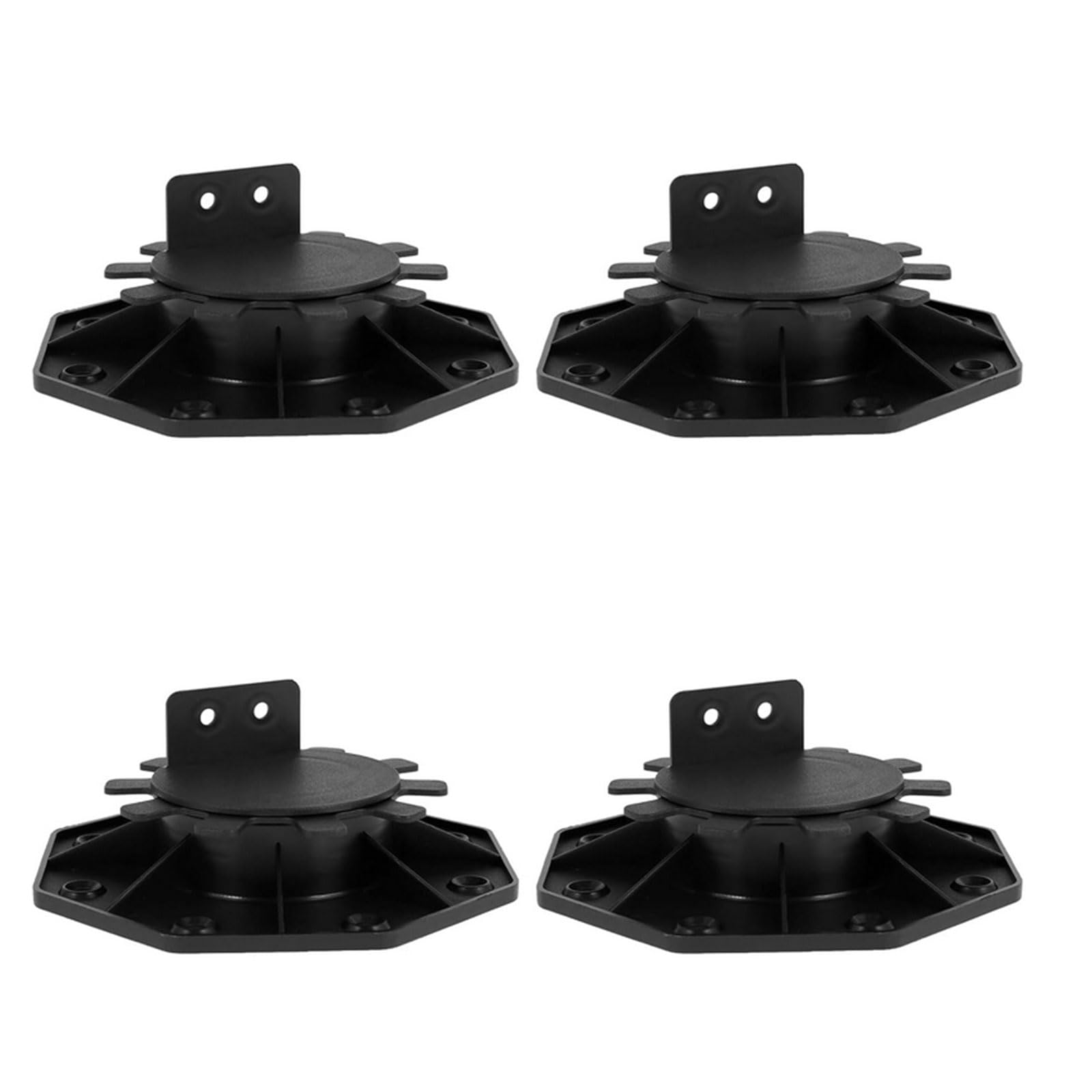 BDHI 4pcs 30-60mm Decking Pedestal Riser Bearing Support Adjustable Decking Pedestal for DIY Projects, Deck Levelling, Shed Levelling(Y282-4)