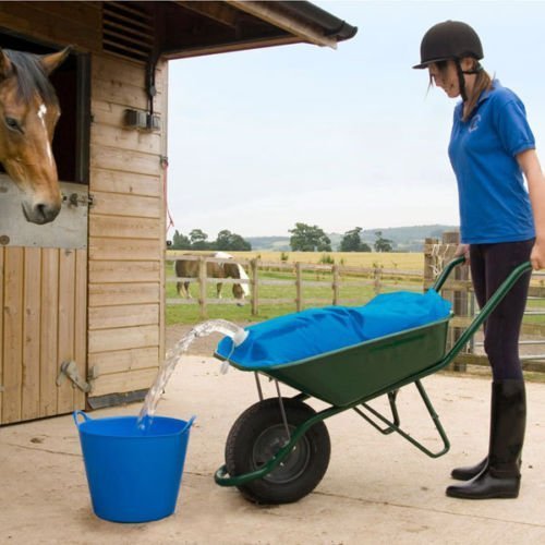 Premium Wheelbarrow Water Bag, Water Storage Bladder, Garden & Farm & Equestrian Water Container Carrier Cart -21Gallon/80L-Simple Solution to Transporting Water Where There is No Hosepipe Available - Thumbnail 4