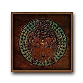 Framed Canvas Wall Art for Living Room, Bedroom Indian Tribe Totem Theme Canvas Prints for Home Decoration Ready to Hang - 16x16 inches