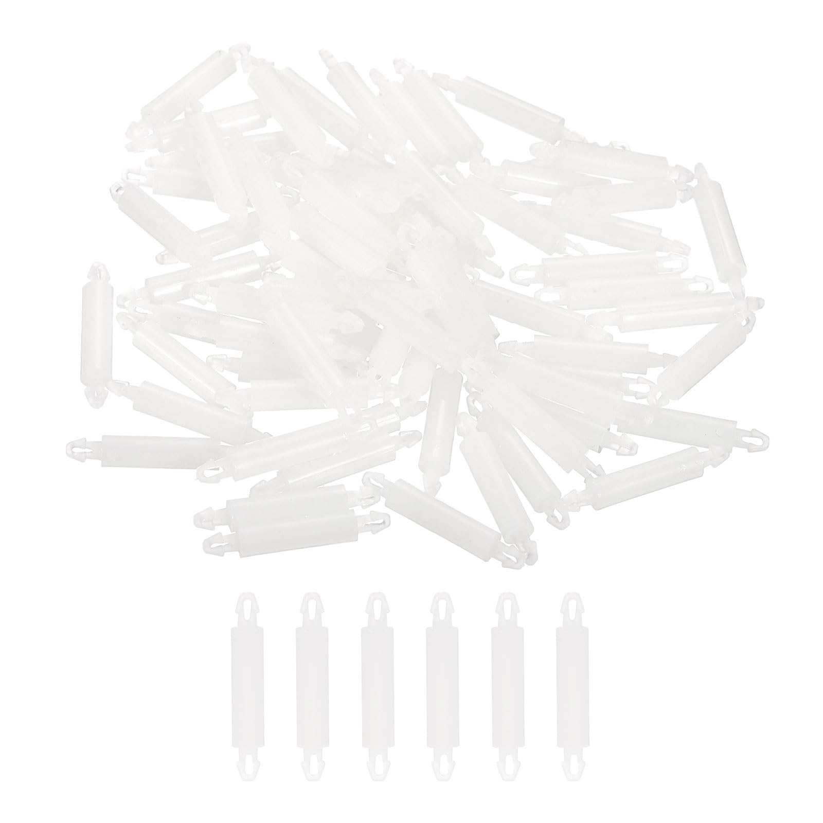 PATIKIL 200PCS PCB Board Isolation Column, Nylon Reverse Locking Circuit Board Clips Standoff Double Head Insulation Bracket Support Height 12.5mm /0.49"