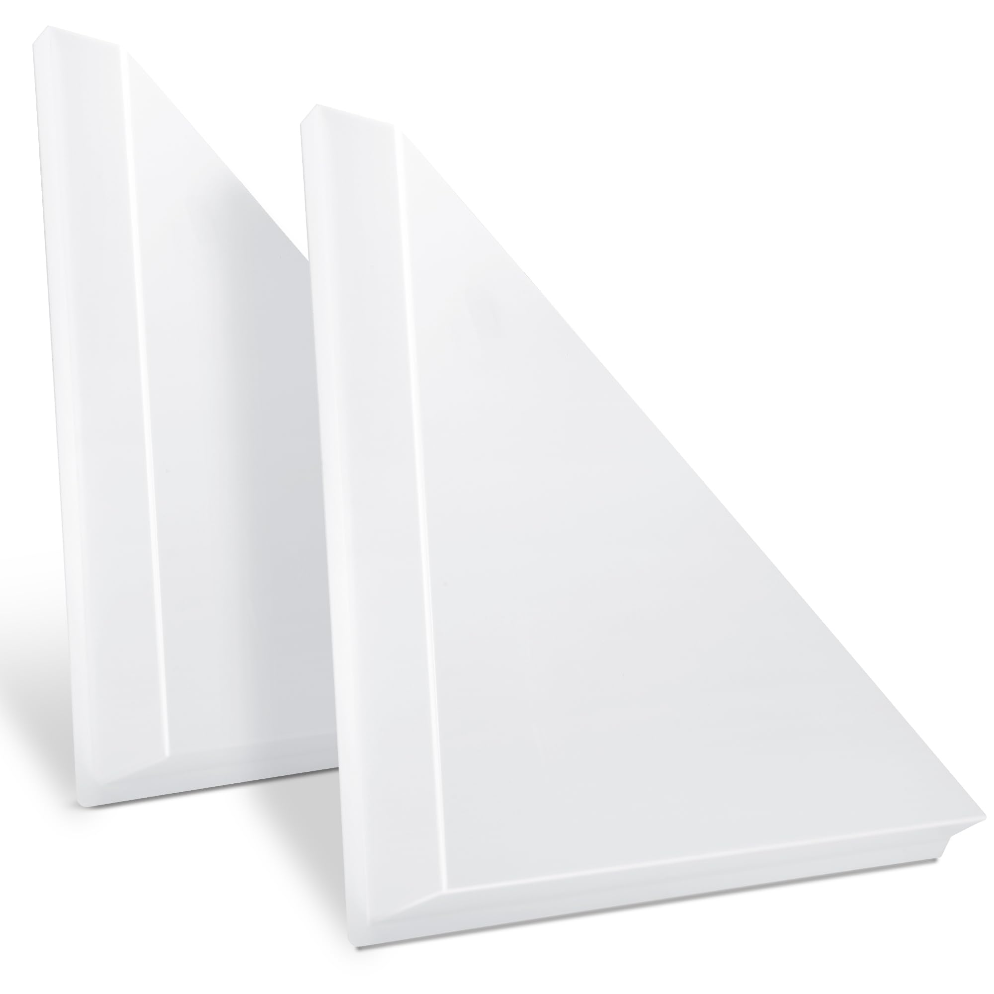 Photo 1 of 2 Pack Corner Air Diverter (Triangle), Ceiling Air Diverter for 2'x2' Ceiling Air Diffuser, Easy Snap-in Installation, White Plastic, Ideal for Homes & Offices