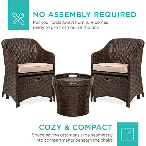 Best Choice Products 5Piece Outdoor Patio Furniture Set, No Assembly