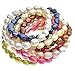 7-8mm Freshwater Cultured Pearl Stretch Bracelets Dyed Vibrant Colors 7