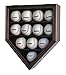 12 Baseball Display Case Wall Cabinet Shadow Box, UV Protection Door, B12(UV)
