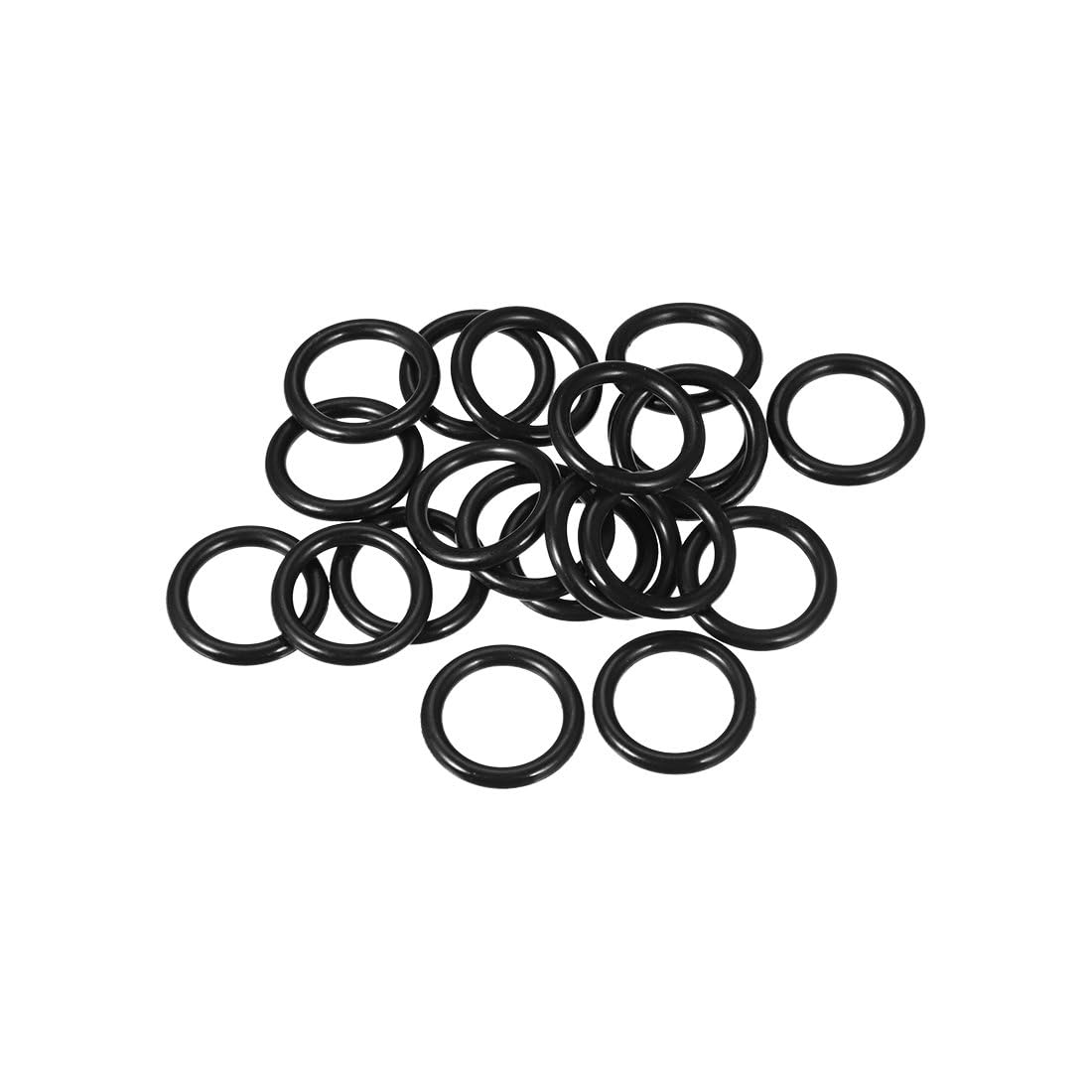 TA-VIGOR 20Pcs Nitrile Rubber O-Rings, 17mm OD 12mm ID 2.5mm Width Rubber Washers Spacer O-Rings Gasket kit, Metric Sealing Gasket for Hose, Faucet, Automotive, Plumbing