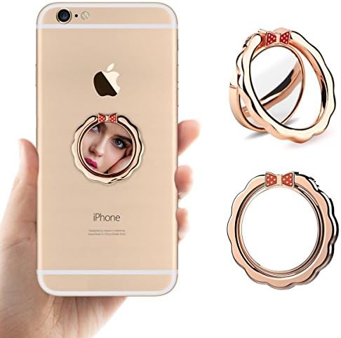 Hetbees Cell Phone Finger Ring Holder,360°Rotation Zinc Alloy Mobile Cell Phone Stand Universal Iphone 7 Plus 6 Plus 7 6 5 5c 5s, Ipad, Samsung HTC Nokia Smartphones(Rose gold)