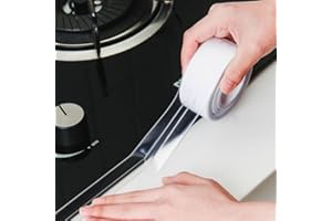 2 Rolls Glue Tape Self Adhesive, Toilet Sealant Tape Waterproof, Bathtub Sealing Strip for Kitchen, Bathroom, Countertop, Sin