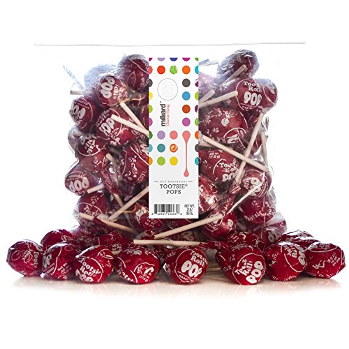 Tootsie Pops Raspberry - 2 Lb. Resealable Bag (approx. 50 pops)