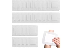30 Pieces Bordered Gauze-Island Dressing, 4 x 4 Inch Safe Adhesive gauze pads with Pad Breathable Bandage for Blister Wound M