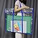 Large Bulletin Board Storage Bag (31 x 25 inch), Opret Posters Organizer Transparent Storage Bag for Artworks, Charts and Teaching Material