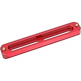 CAMVATE Standard Safety Rail Quick Release Bar with Anti-Fall Spring Pins for DSLR Camera Cage Rig(100mm,Red) - 2988