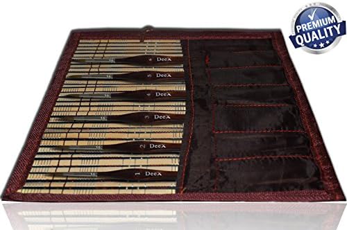 Professional Siberian Kolinsky Sable Detail Painting Brushes. Perfect handles Ultra Fine tips for Detailing & Art Painting - Acrylic, Watercolor, Oil, Gouache, Nail Art & Models