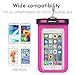 SINOELE Waterproof Case Dustproof Snowproof Outdoor Sport Pouch Case Universal for iPhone Galaxy Samsung Haiwei(Rosy)