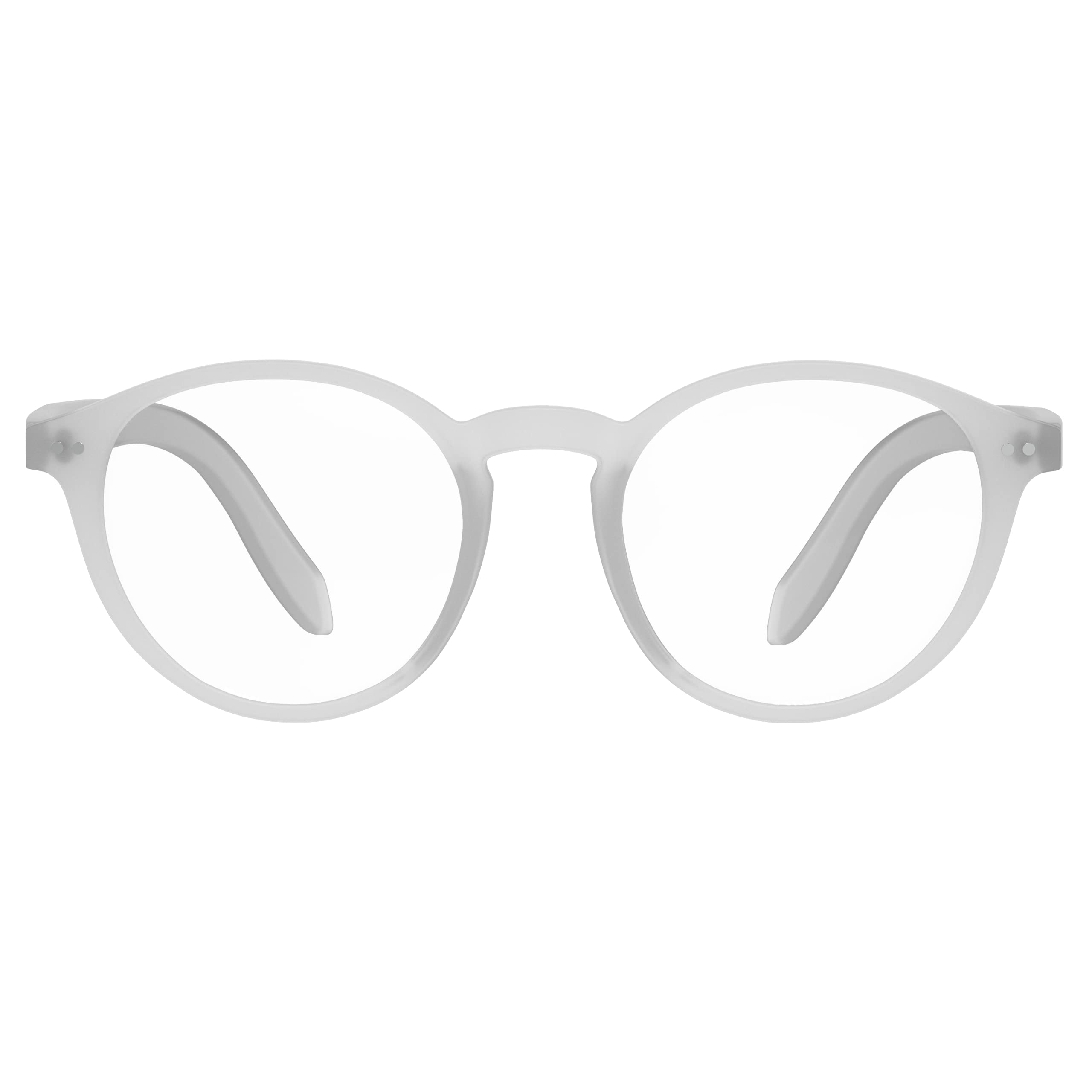 Foxmans™ Blue Light Blocking Glasses for Men & Women | Computer, Gaming & Sleep Glasses | Reduce Eye Strain, Headaches, Blurry Vision | UK Brand | Lennon Everyday Lens (Crystal Frame)