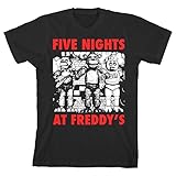 Five Nights At Freddy's Red Letters Boys Youth T-shirt Licensed