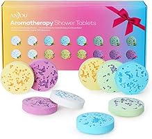 Shower Bomb Tablets Aromatherapy Bath Bombs with Pure Essential Oils 16-Piece Shower Fizzers Streamers Melts Vapor for...