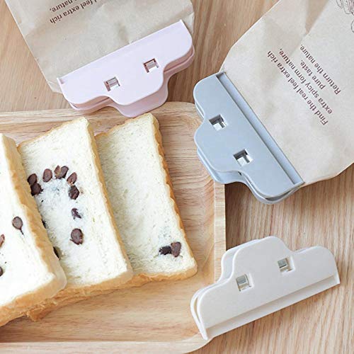Xigeapg Kitchen Food Storage Bag Sealing Machine Household Clothespin Plastic Sealing Clip Snack Sealing Pocket Holder Pink - Thumbnail 6