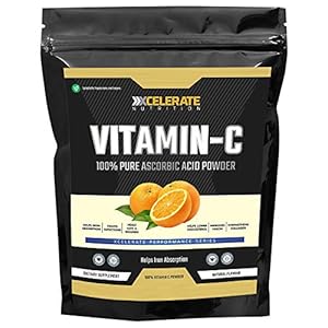 XCelerate 100% Pure Vegan Vitamin C L Ascorbic Acid 100g Powder Pharmaceutical Grade Non GMO Premium Quality L-Ascorbic…