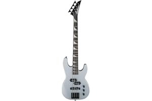 Jackson JS Series Concert Bass Minion JS1X 4-String Amaranth Fingerboard and Maple Bolt-On Neck with 22 Frets Bass Guitar (Right-Handed, Gloss Silver String)