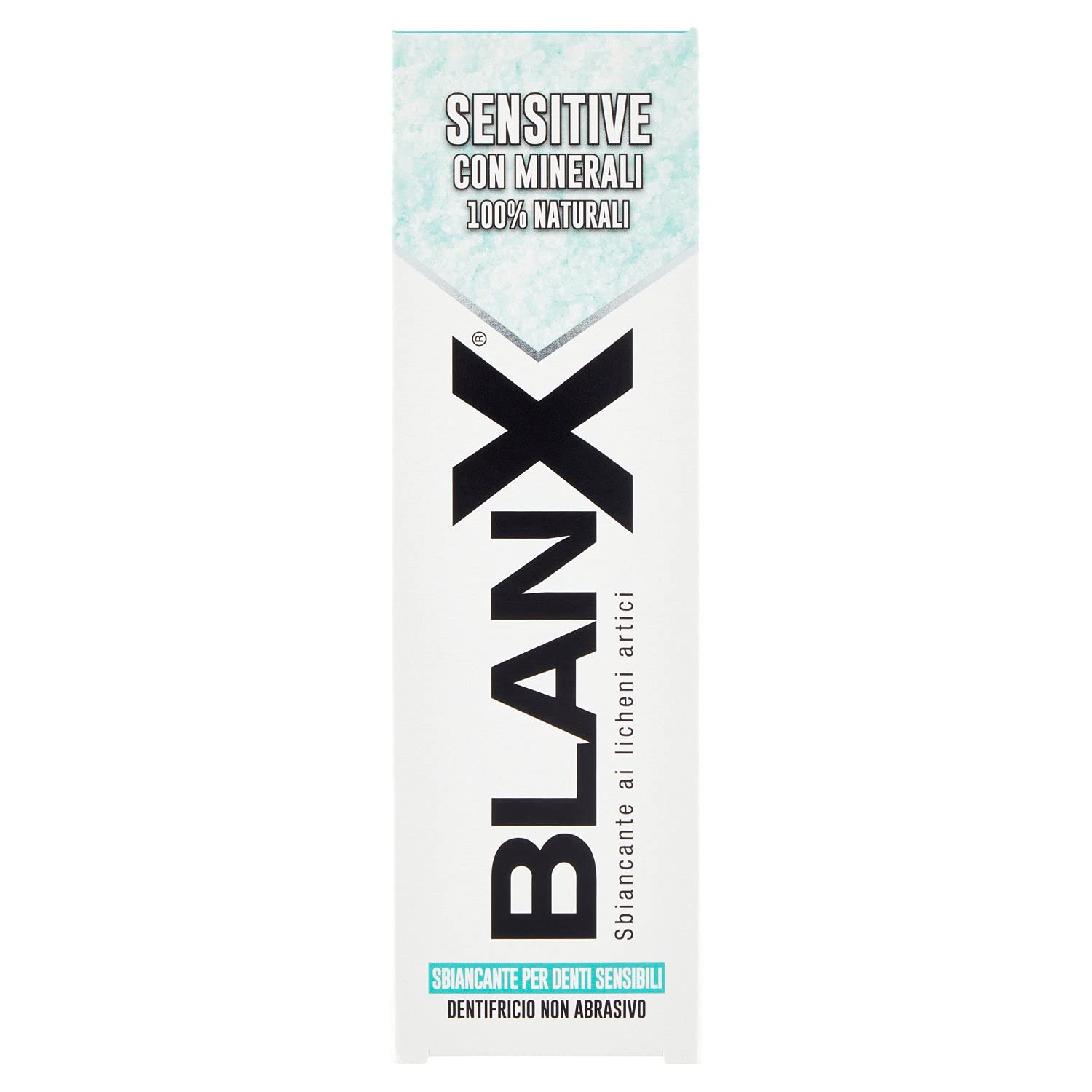 BlanX: Whitening Toothpaste for Sensitive Teeth, with Arctic Lichens * 2.54 Fluid Ounces (75ml) Tube * [ Italian Import ]