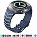 Lakvom Silicone Sport Style Watch Band for Samsung Gear S2 - Navy