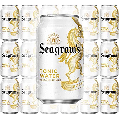 Seagram's Tonic Water, Contains Quinine, 12 oz Can (Pack of 18, Total