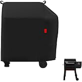 Outdoor Grill Cover Fits Weber Smoque 22" Pellet Smoker,Heavy Duty Waterproof BBQ Covers for Outside,600D Barbecue Cover,UV Resistant with Storage Bag &amp; Windproof Straps 41" W X 24.5" D X 41" H