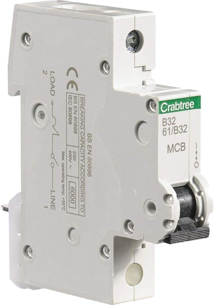 Crabtree Starbreaker 61/B32 Miniature Circuit Breaker (MCB) - 32 Amp Type B