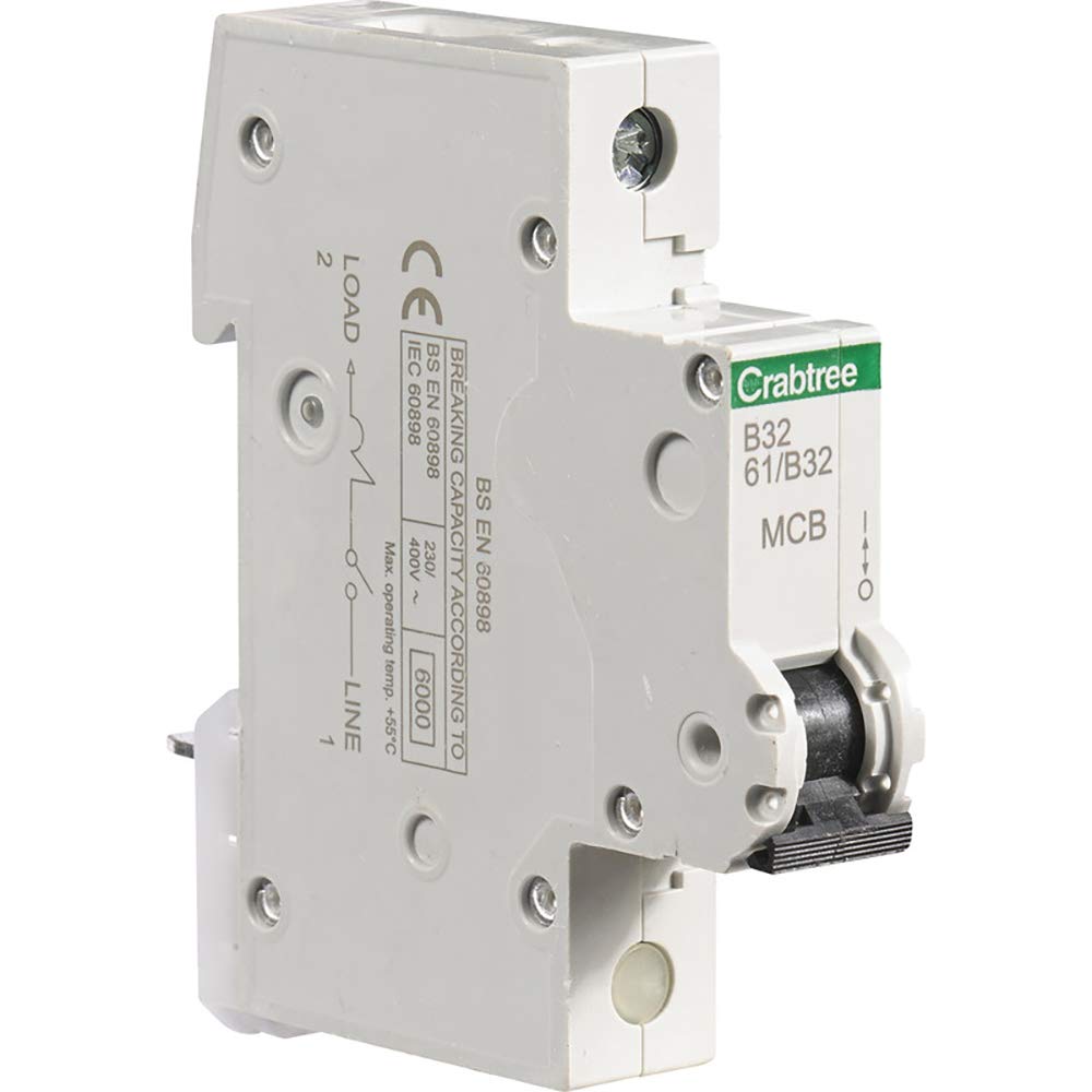 Crabtree Starbreaker 61/B32 Miniature Circuit Breaker (MCB) - 32 Amp Type B