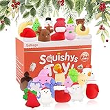 Satkago Christmas Mochi Squishy Toys, 25PCS Mini