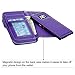 E LV Case for Galaxy S7 Edge Case 2IN1 (CASE Cum Purse) PU Leather flip Wallet Bag Pouch Case Cover for Samsung Galaxy S7 Edge - [Purple]