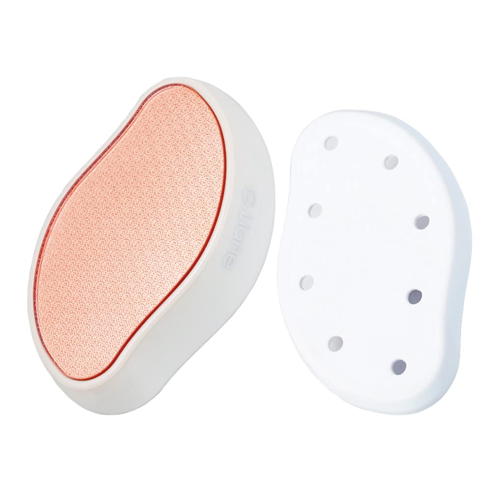 G.Liane Nano Glass Foot File Callus Remover - Crystal Glass Pedicure Foot Care Foot Scrubber Painless Dry and Wet Use for Hard Skin Calluses Removal (White)